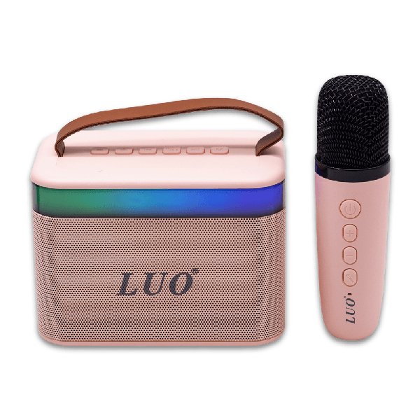 Anúncio: Mini Speaker / Caixa de Som Portátil Luo LU-3170 Com Microfone / Bluetooth / AUX / USB / TF / Recarregável - Rosa