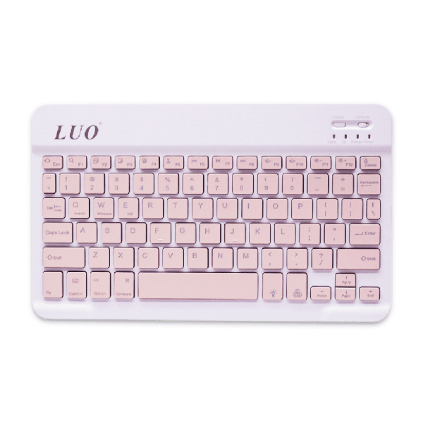 Anúncio: Mini Teclado Magnético Luo LU-BT030 Pro Slim Bluetooth Keyboard 10" - Rosa