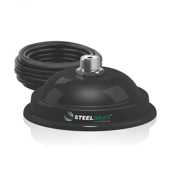 Anúncio: Suporte Magnético Steelbras AP2075 Para Antena Móvel Base UHF - Preto