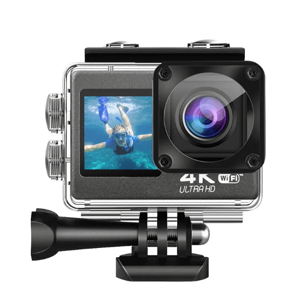 Anúncio: Camera de Açao 4K / Full HD / 2" / 170 / Waterproof 30M / Wifi / Com Acessórios Incluidos - Preto