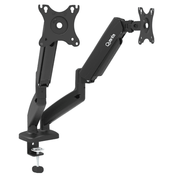 Anúncio: Suporte Para Monitor Duplo Quanta QTSAM810 / 13-27" / Suporta Ate 8KG - Preto
