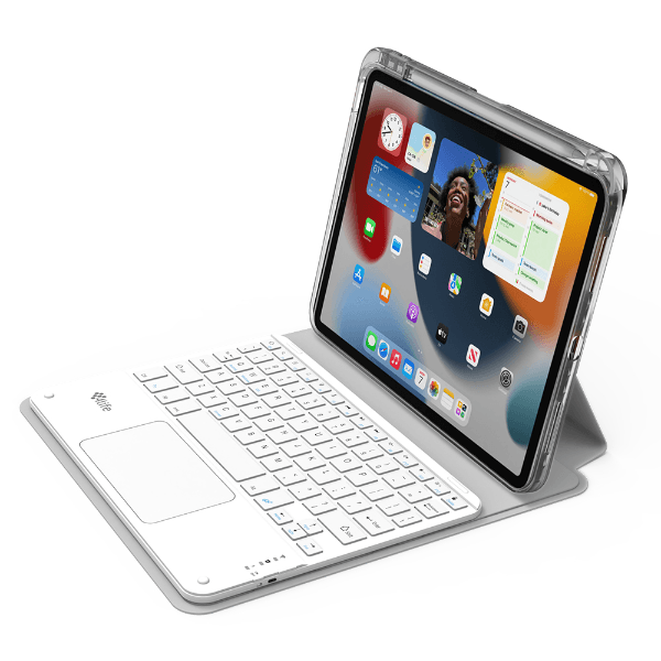 Anúncio: Capa Magnetica 4life Para iPad Pro 11 2022/2021/2020/2018 (FL11P360CTG) 360º / Com Teclado Wireless / Porta Pencil - Gray