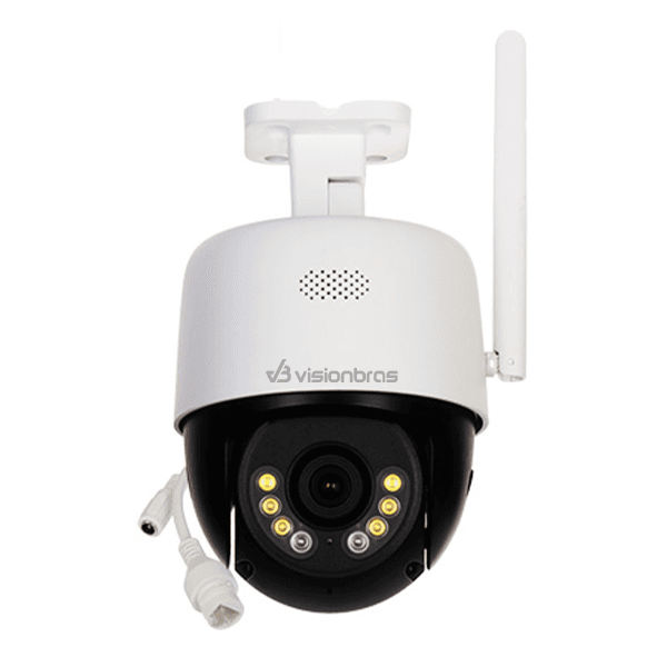 Anúncio: Camera de Segurança Visionbras Dome WD30-FC / WiFi / 3MP / Microfone / IP66 / Suporte Onvif / Detecção Humana / Visao Noturna / App Guard Live - Branco
