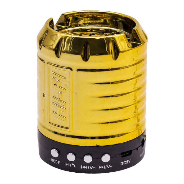 Anúncio: Mini Speaker Enjoy Life Com Bluetooth / USB / FM / TF - Dourado
