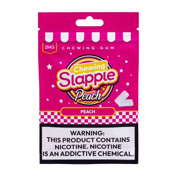Anúncio: Chiclete Goma Mastigável Chewing Slapple 2MG Com 20 Unidades - Peach