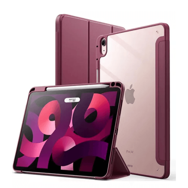 Anúncio: Capa Para Tablet / Ipad 10.9 4Life com Compartimento para Pencil - Transparente/Bordo