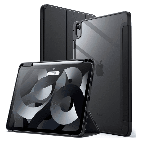 Anúncio: Capa / Protetor para Tablet Ipad Air 4/5 4Life com Compartimento para Pencil - Transparente/Preto