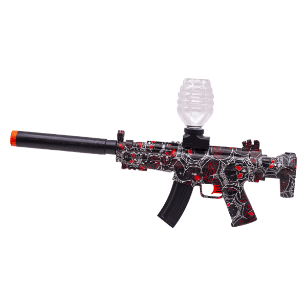 Anúncio: Pistola de Gel Ball MP5 Electric I-02 / 3.7V Lithium / Com Acessorios - Vermelho/Preto