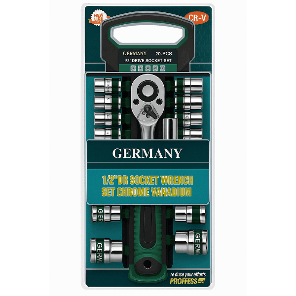 Anúncio: Kit de Chave Soquete Germany TL44360 / 20 Peças (1/2")