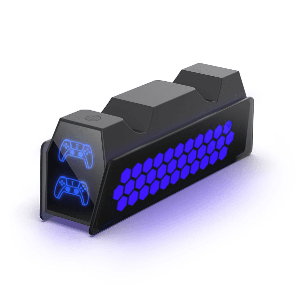 Anúncio: Base Carregador Para Bateria de Controle Dobe TP5-3571 Para Controle PS5 / Dual / RGB - Preto