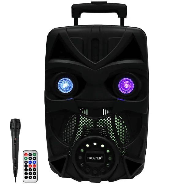 Anúncio: Caixa de Som Prosper P-1081 / 8" / 100W / com Bluetooth / USB / Auxiliar - Preto