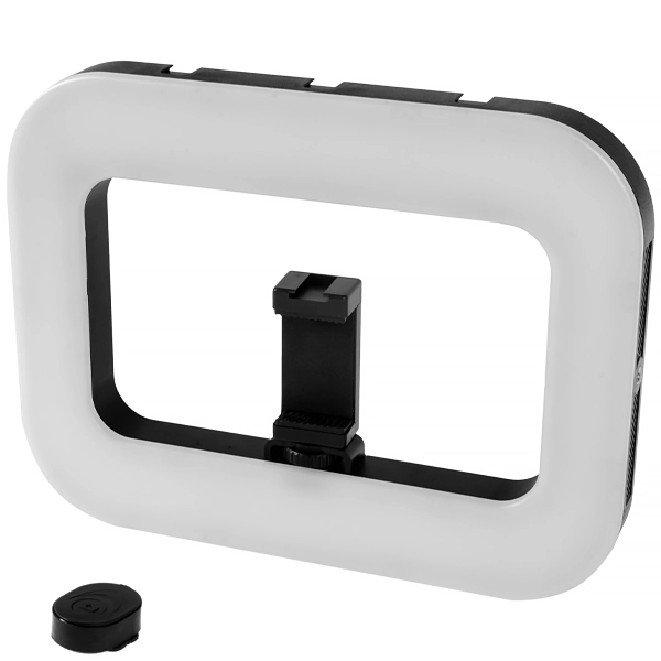 Anúncio: LED Iluminador Prosper U200 Square com Bluetooth / 20W + Tripe - Preto