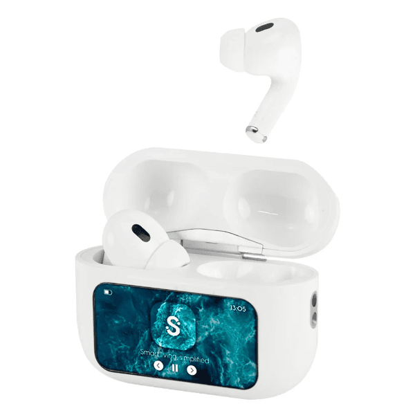 Anúncio: Fone de Ouvido Sem Fio Smartfy FS01 Com Bluetooth / Tela TouchScreen - Branco