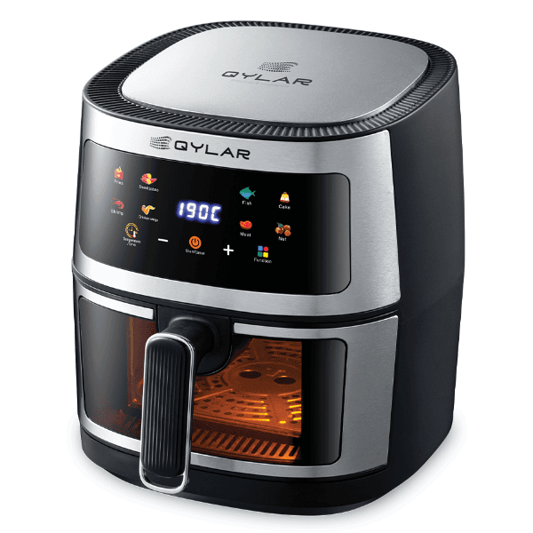 Anúncio: Fritadeira Eletrica Qylar Big Fryer Ultra Space QY-0206 / Digital / 5 Litros / 1600W / 110-127V ~ 50/60Hz - Preto/Inox
