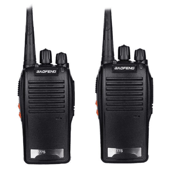 Anúncio: Kit Radio Comunicador Baofeng BF-777S Com 2 Radios / 16 Canais / 400-470MHz - Preto