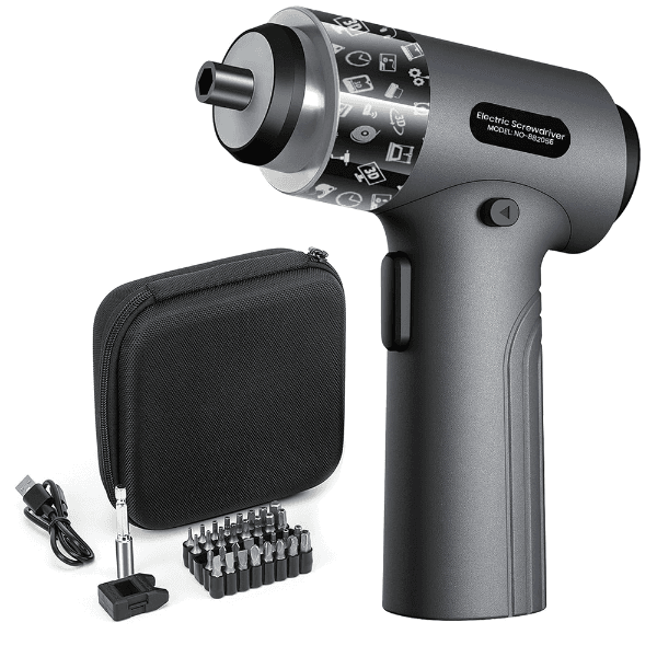Anúncio: Parafusadeira Eletrica / Kit de Ferramenta Eletrica NO-882055 Com 36 Peças / 200Rpm / Recarregavel - Cinza