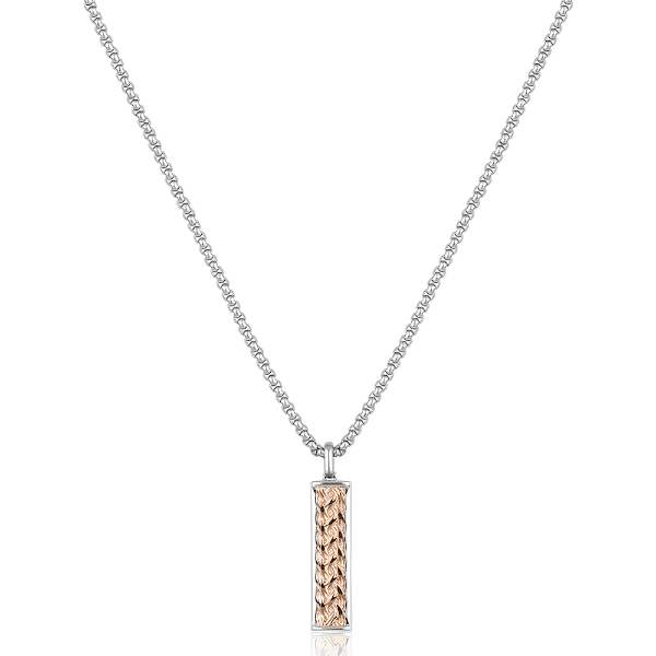 Anúncio: Colar Masculino Daniel Klein DKJ.15.20001-4 - Prata/Rose Gold