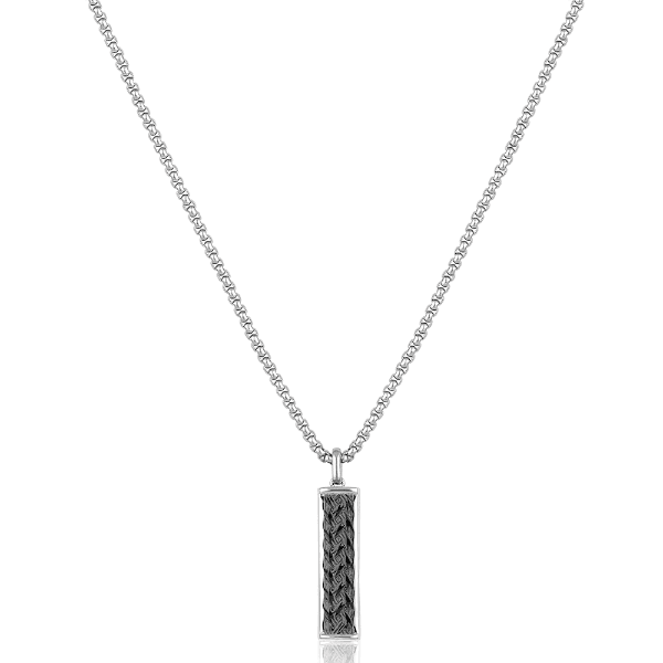 Anúncio: Colar Masculino Daniel Klein DKJ.15.20001-3 - Prata/Preto