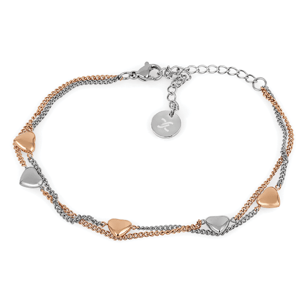 Anúncio: Pulseira Feminina Daniel Klein DKJ.11.10003-4 - Prata/Rose Gold