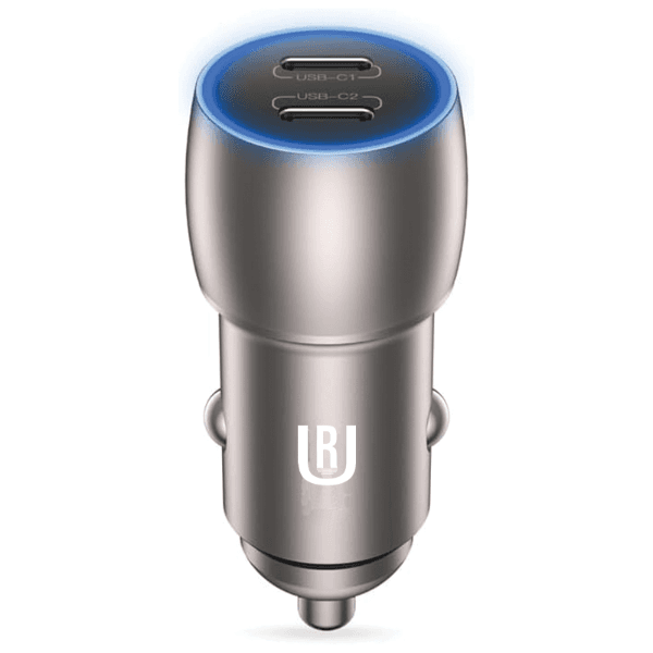 Anúncio: Carregador Para Carro UR UC-08 / 60W / 2 USB-C - Cinza Oscuro