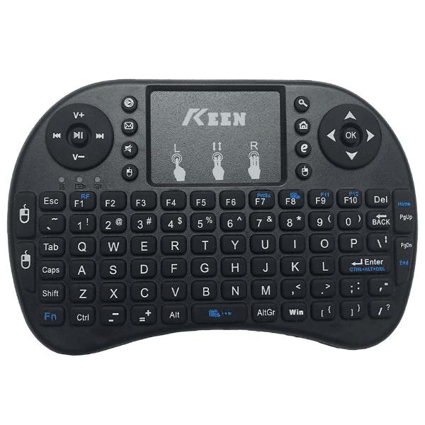 Anúncio: Mini Teclado Sem Fio Keen TK10 Controle Universal Air Mouse Touchpad Para Smart TV USB - Preto