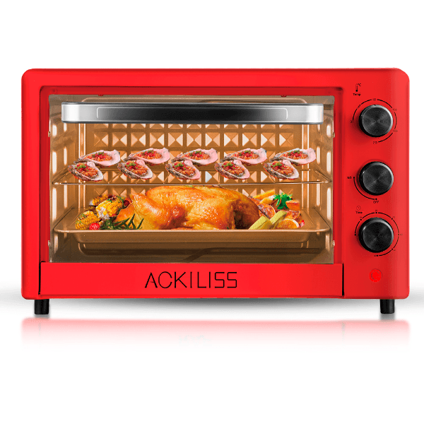 Anúncio: Forno Eletrico Ackiliss ACL-5306R / 18 Litros / 1200W / 250ºC / 220-240V ~ 50/60Hz - Vermelho