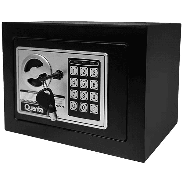 Anúncio: Cofre Digital Quanta QTCFN5 Com Teclado Numérico / 5 Litros / Alarme - Preto
