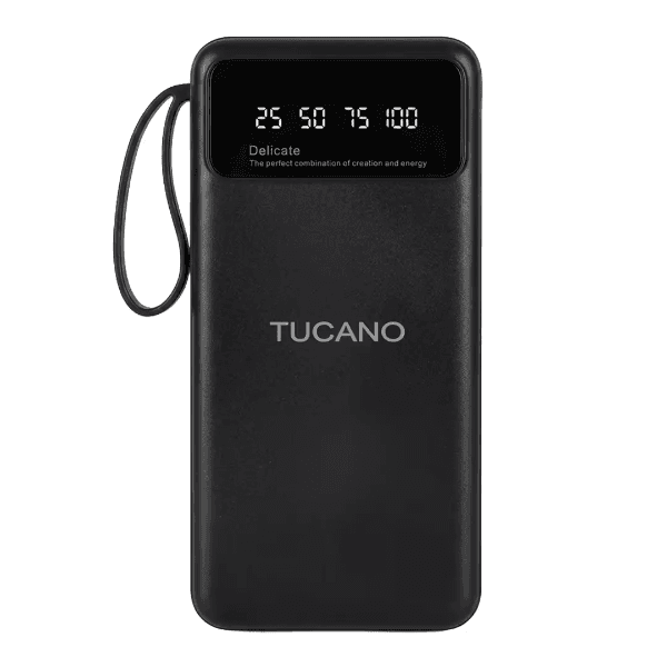 Anúncio: Carregador Portátil PowerBank Tucano Smart Box TC-02 / 20000Mah / Com cabo Embutido Lightning - USB - USB-C - Micro USB - Preto
