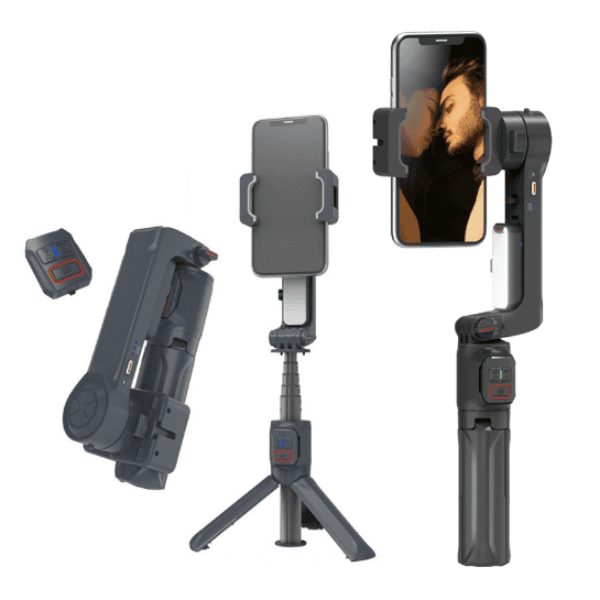 Anúncio: Tripe Para Celular Estabilizador ABC A3041-A10 / Recarregável / Com Led - Preto