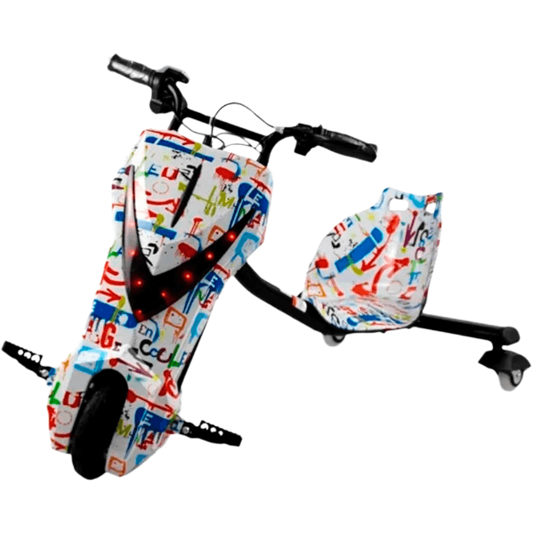 Anúncio: Moto Triciclo Eletrico Interbras 8.0 / 8" / Com Bluetooth / 36V - 3.0Ah / 350W - Branco Grafitti N2