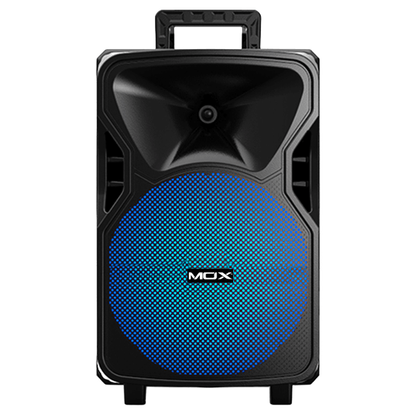 Anúncio: Speaker / Caixa de Som Mox MO-S1211 / 12"/ Com Microfone / 40W / Bluetooth / USB / AUX / LED / Recarregavel - Preto
