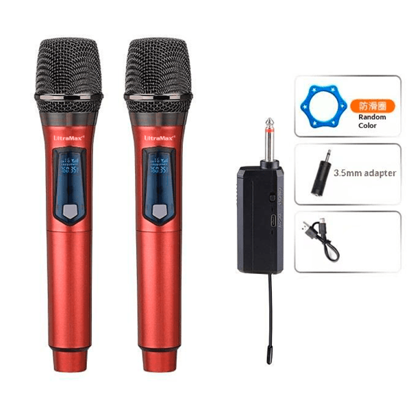 Anúncio: Microfone Wireless UltraMax ULT-E3 / 2 Microfones / Recarregavel - Color Mix