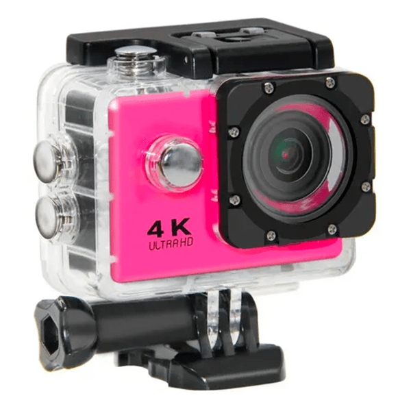Anúncio: Camera de Video Sport 4K Ultra HD DV 2.4G Camera de Ação Esportiva 16.0M / WIFI / A Prova de Agua - Rosa