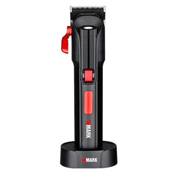 Anúncio: Cortador de Cabelo Wmark NG-8002 / 9000Rpm / 3000Mah / Com Acessorios / Recarregavel - Preto/Vermelho