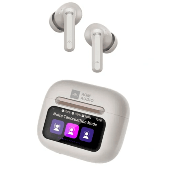 Anúncio: Fone de Ouvido Sem Fio AGM Mobile Buds 9 Com Bluetooth / IPX4 / Touch - Cinza