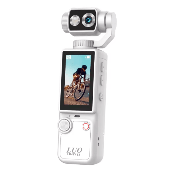 Anúncio: Mini Camera de Ação Esportiva Luo LU-SY33 / 180° / 4K / Ultra HD / 5V / 2000Mah - Branco