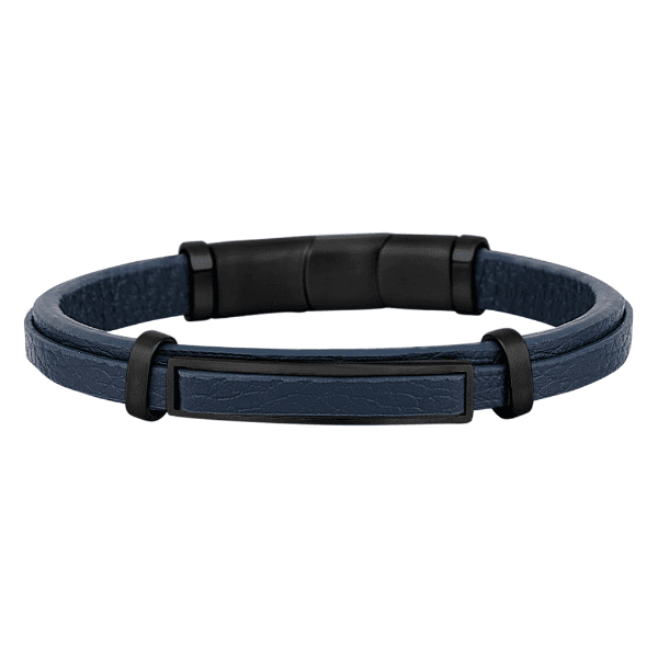 Anúncio: Pulseira Masculino Daniel Klein DKJ.14.10007-4 - Couro Azul/Preto