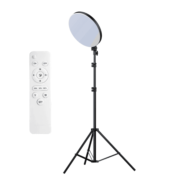 Anúncio: LED Iluminador Luo LU-598 Com Controle Remoto e Tripe / 10" / 7000K / 110V 50/60Hz