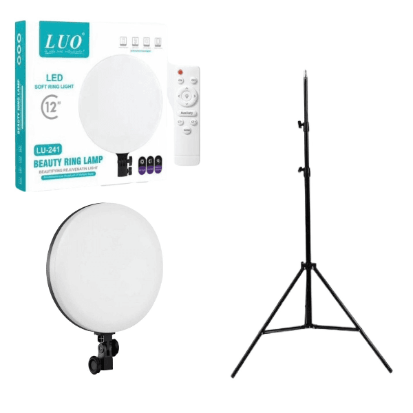 Anúncio: LED Iluminador Luo LU-241 Com Controle Remoto e Tripe / 12"