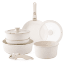 Anúncio: Jogo de Panelas Cookware Set 11010 Com 5 Pecas (18-26CM ) E Acessorios - Bege