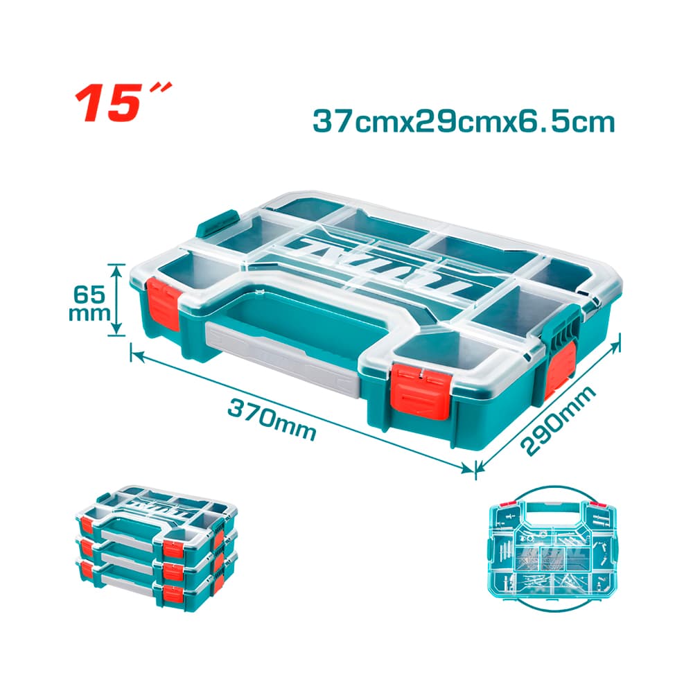 Anúncio: CAJA PARA HERRAMIENTAS TOTAL TPBX1151 29X37CM TURQUESA