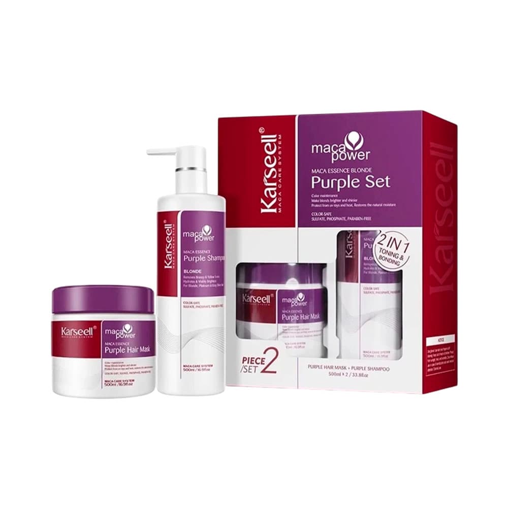 Anúncio: SET KARSEELL MACA POWER ESSENCE BLONDE PURPLE 2 PIEZAS