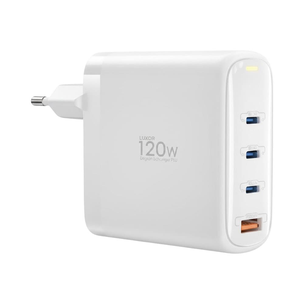 Anúncio: CARGADOR LUXOR LX-20120W USB-A Y USB-C 4 PUERTOS 120W FAST CHARGING BLANCO