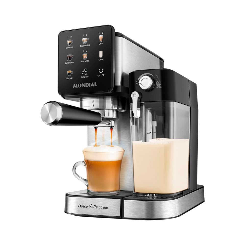 Anúncio: CAFETERA ESPRESSO MONDIAL DOLCE LATTE C-28-ECL 110V PLATA/NEGRO