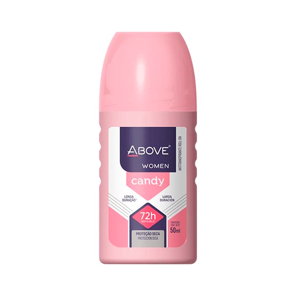 Anúncio: DESODORANTE ABOVE WOMEN CANDY ROLL-ON 72H 50ML