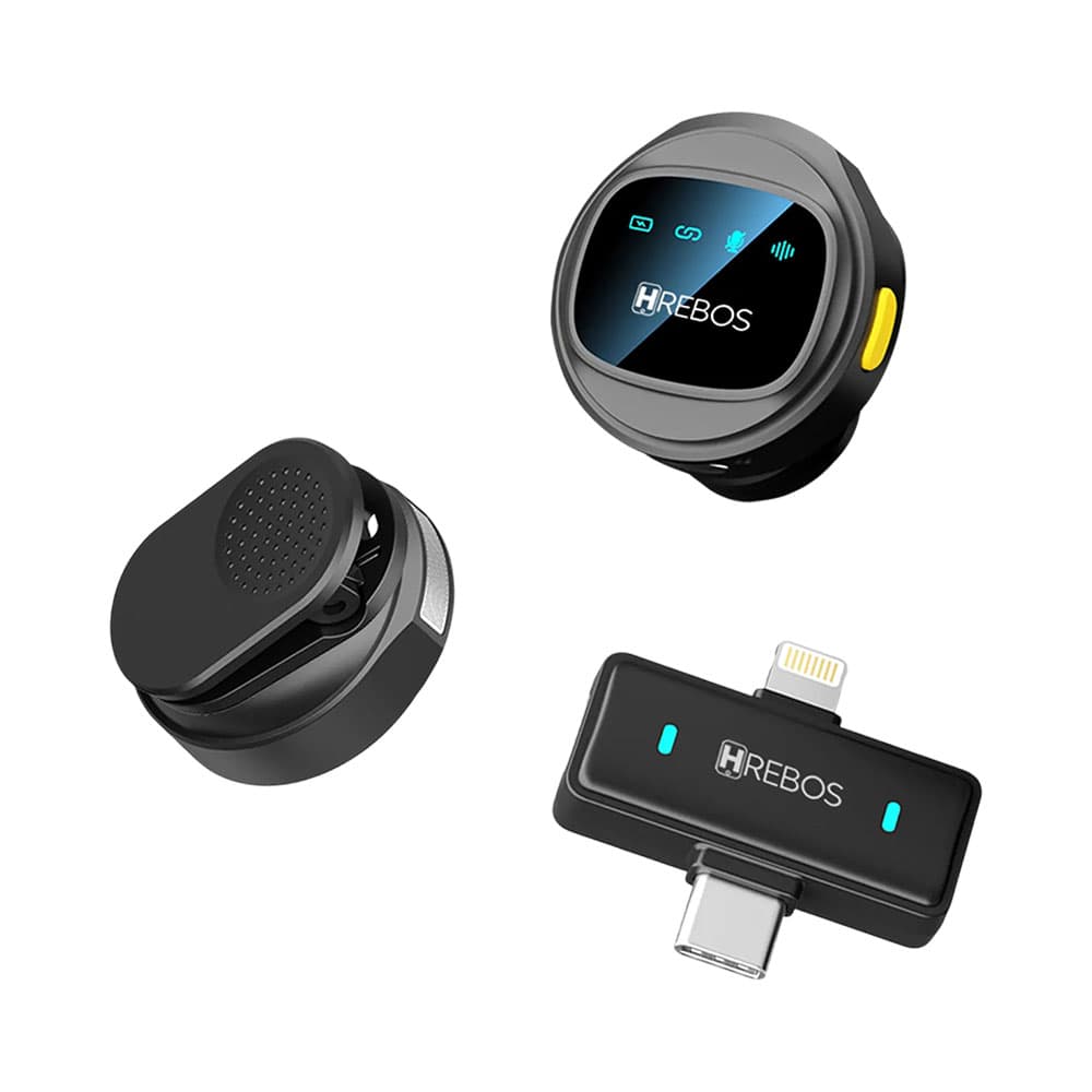 Anúncio: MICRÓFONO AIRMIC HREBOS IF-1000 CON TRANSMISOR USB-C/LIGHTNING