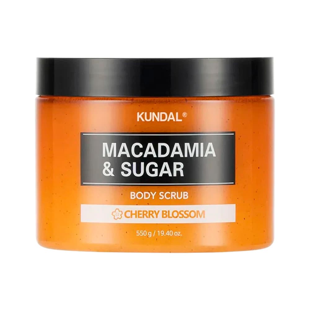 Anúncio: EXFOLIANTE CORPORAL KUNDAL MACADAMIA & SUGAR CHERRY BLOSSOM 550GR