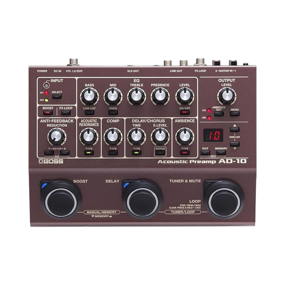 Anúncio: PREAMPLIFICADOR BOSS AD-10 ACUSTIC