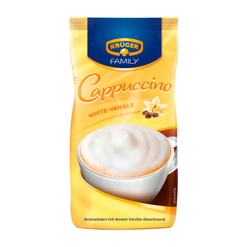 Anúncio: CAFÉ CAPPUCCINO KRÜGER FAMILY WHITE-VANILLE 500GR