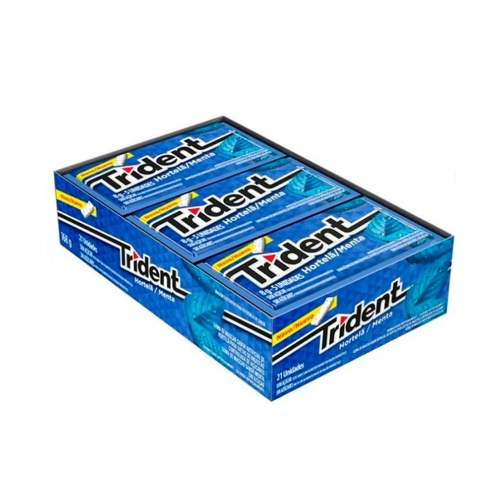Anúncio: Chicle Trident Hortela Sin Azucar 21 Unidades 168G